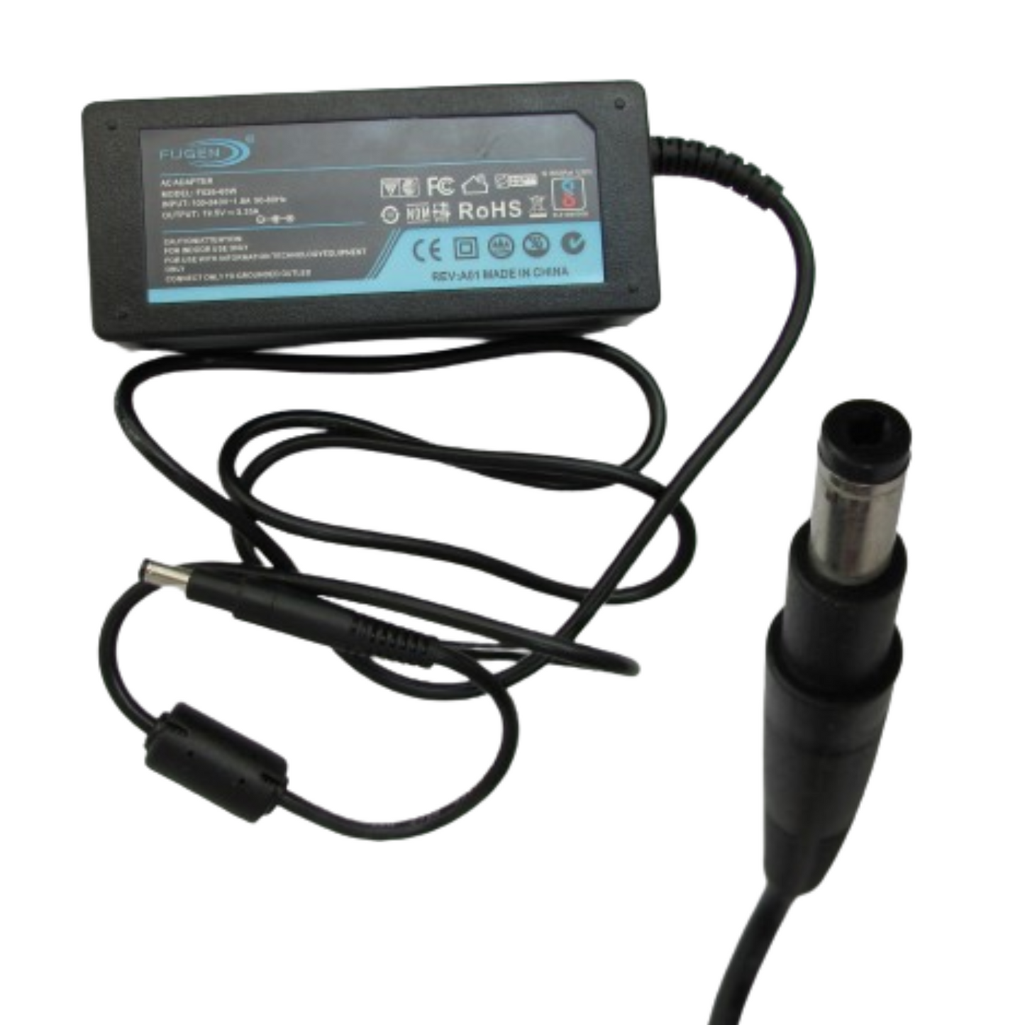 FUGEN Compatible Charger 65W Long Pin For HP