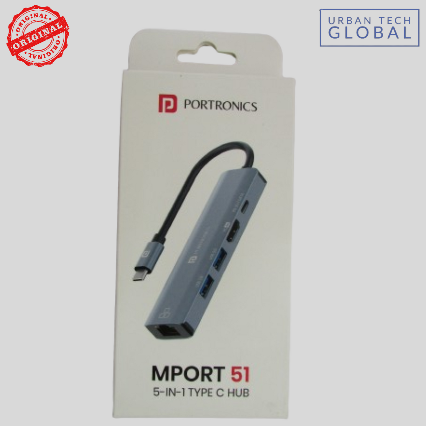 PORTRONICS MPORT 51 5 IN 1 Type C Hub