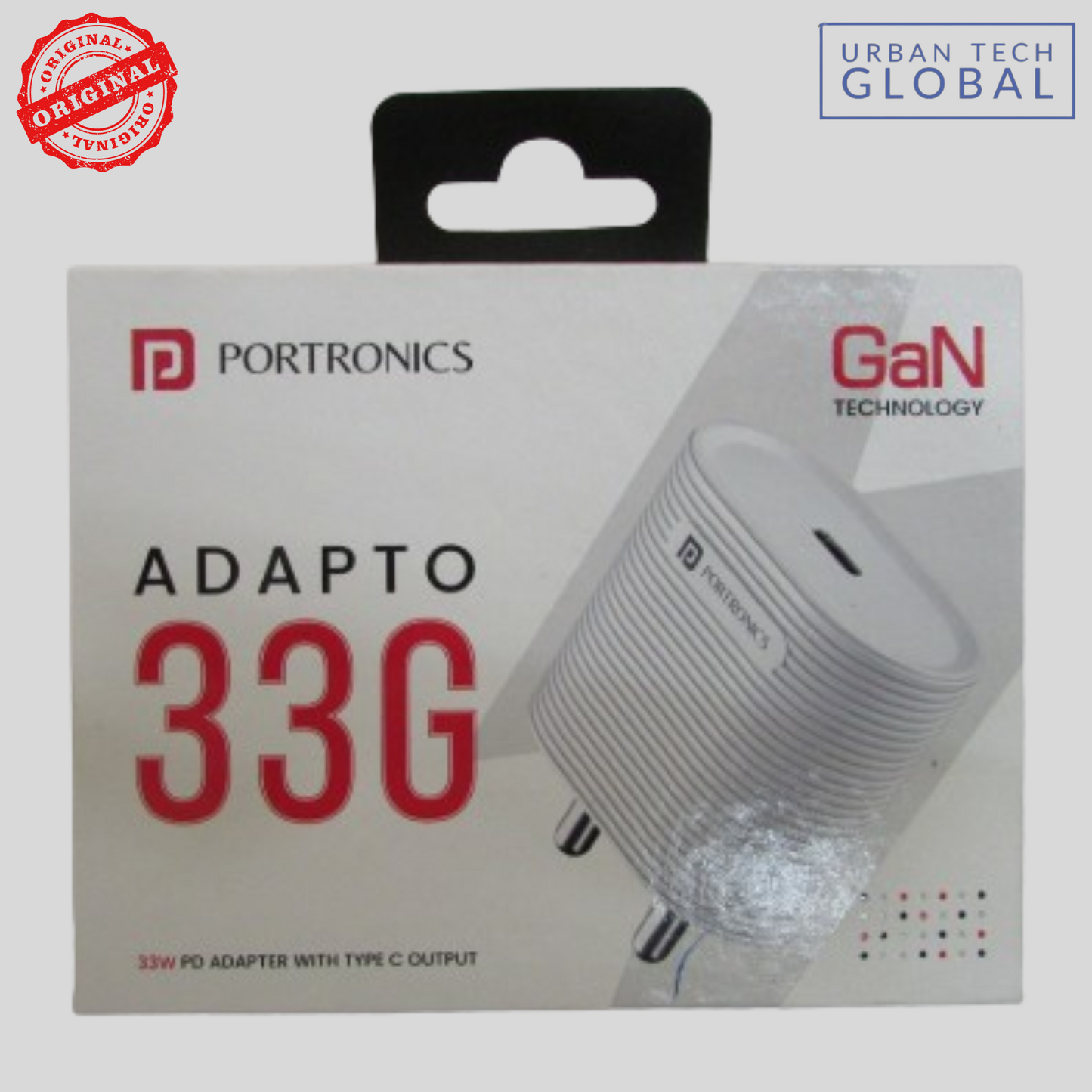 PORTRONICS Adapto 33G 33W Type C Port With Type C Cable