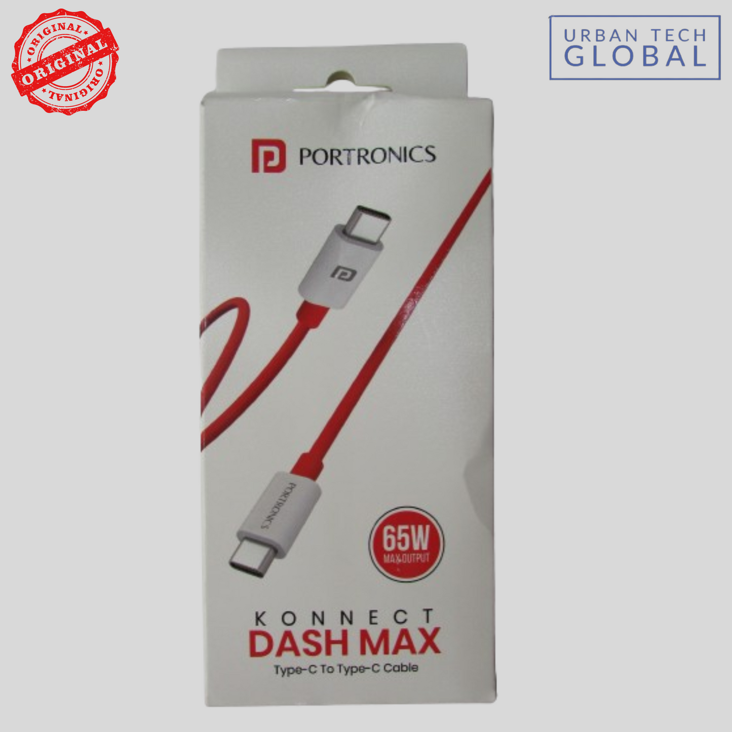 PORTRONICS Konnect Dash Max Type C To Type C Cable