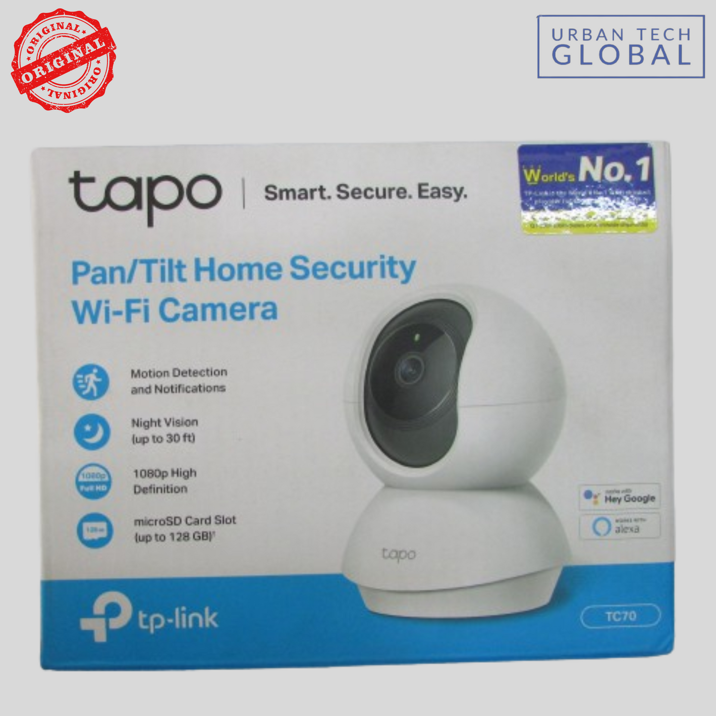 TP-Link Tapo TC70 Pan/Tilt Home Security Wi-Fi Camera 1080P Full HD