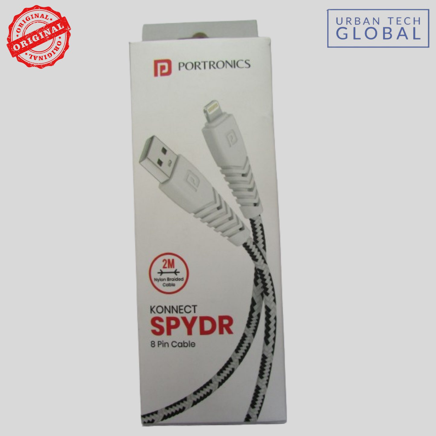 PORTRONICS Konnect Spydr 8Pin Cable 2MTR