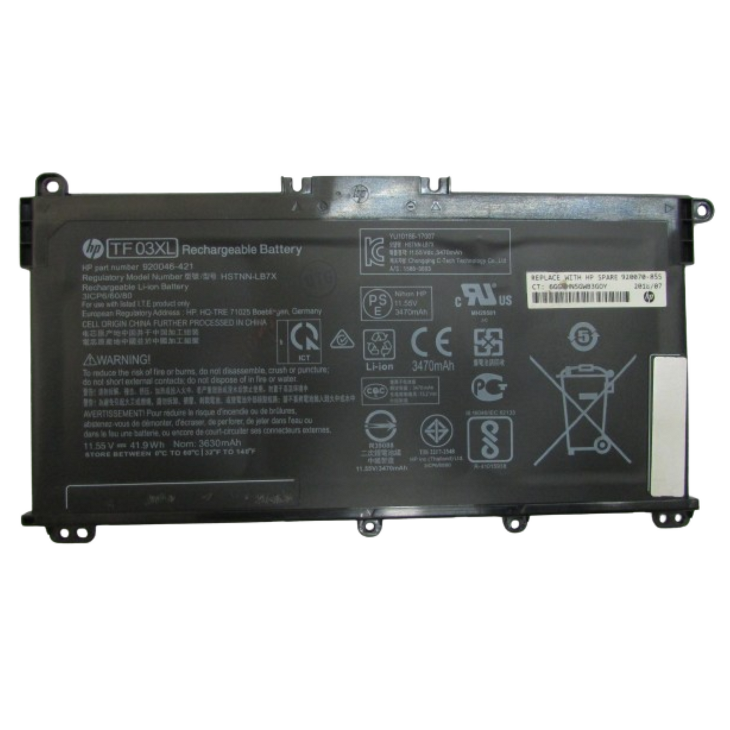OEM Battery For HP TF03XL