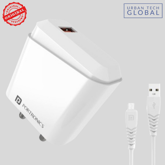 PORTRONICS Adapto 40 18W USB Port With Type C Cable
