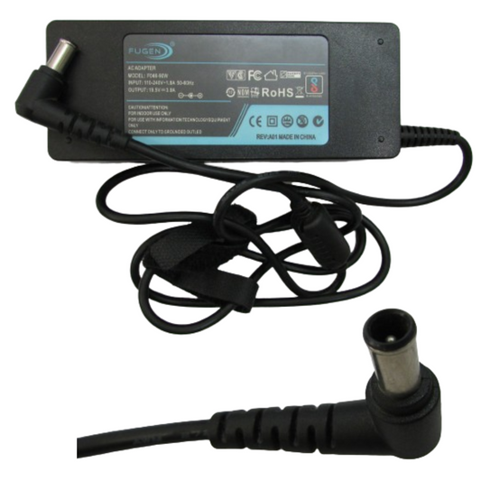 FUGEN Compatible Charger For Sony VAIO PCG-61211M/15/15E Series 65W