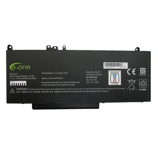 E-One Battery For Dell Latitude 5470/6MT4T Compatible