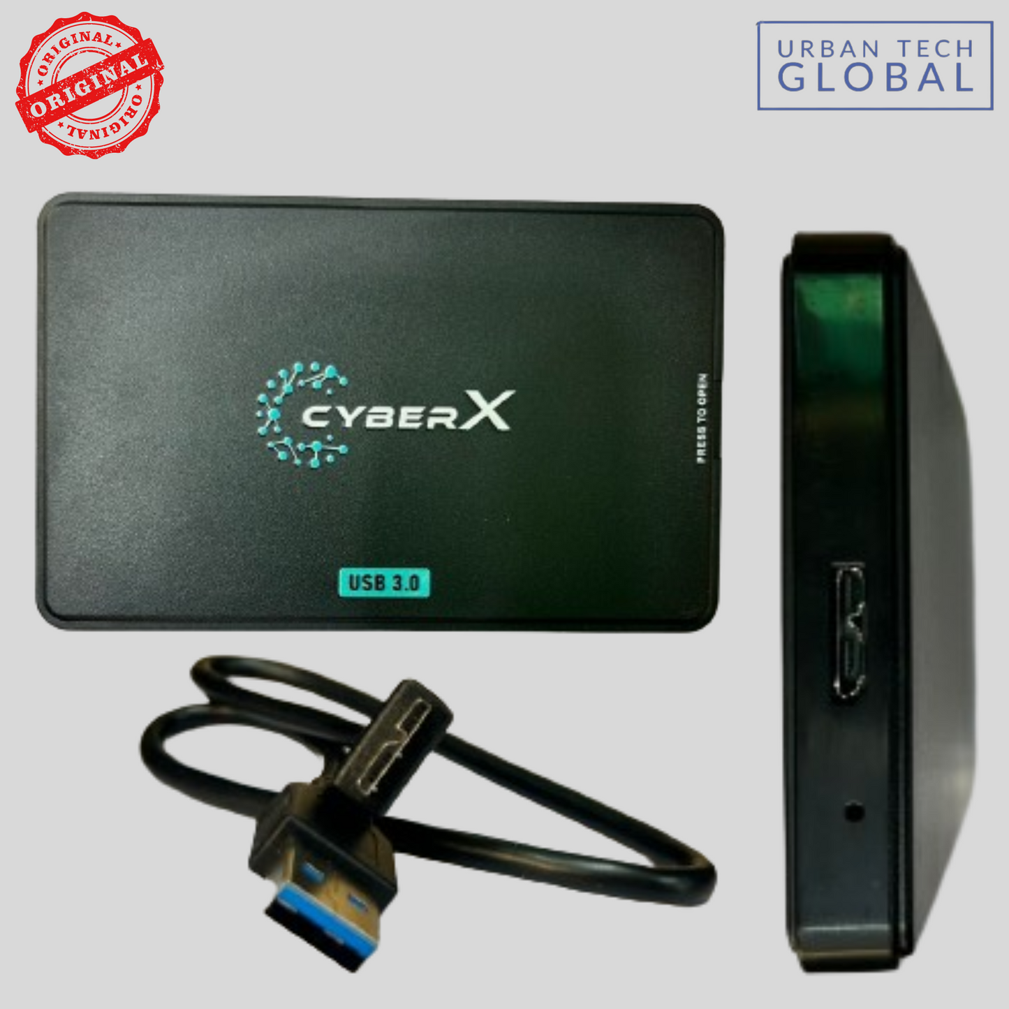 CYBERX USB 3.0 External Enclosure For 2.5" SSD/HDD Casing
