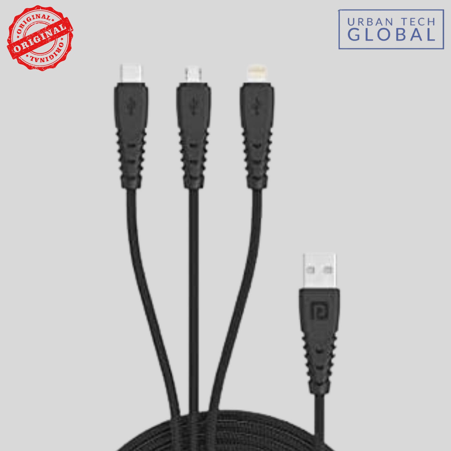 PORTRONICS Konnect A Trio 3 IN 1 Multi-Functional Cable 1.2MTR