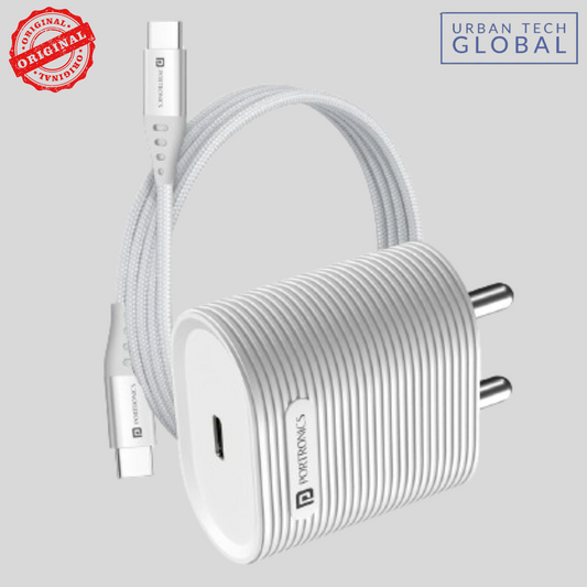 PORTRONICS Adapto 33G 33W Type C Port With Type C Cable