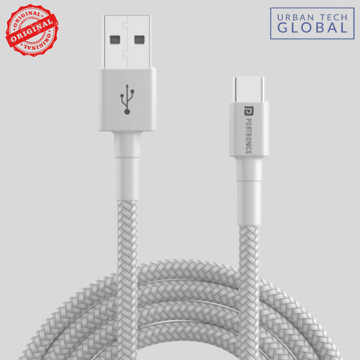PORTRONICS Konnect B USB To Type C Cable 1MTR