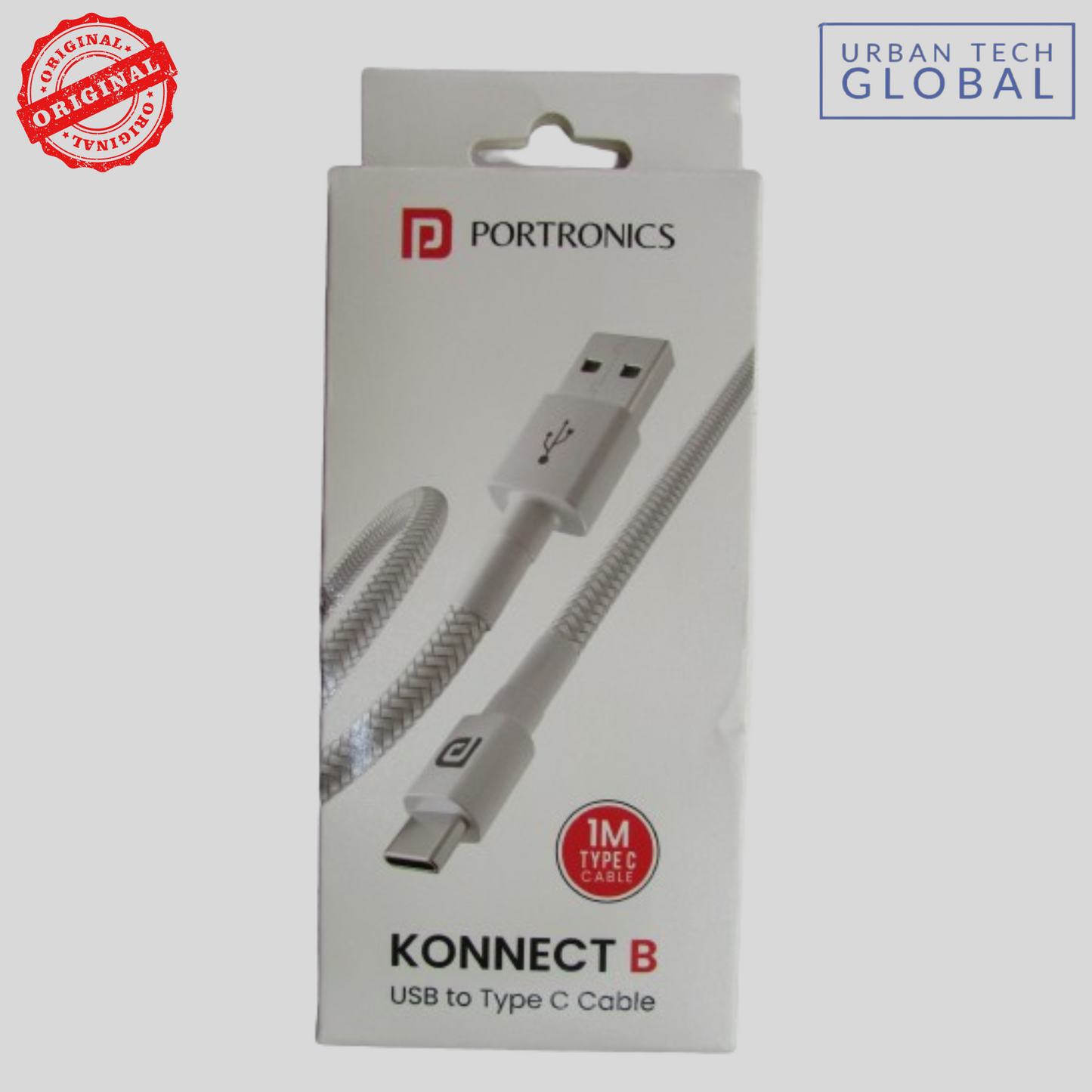 PORTRONICS Konnect B USB To Type C Cable 1MTR