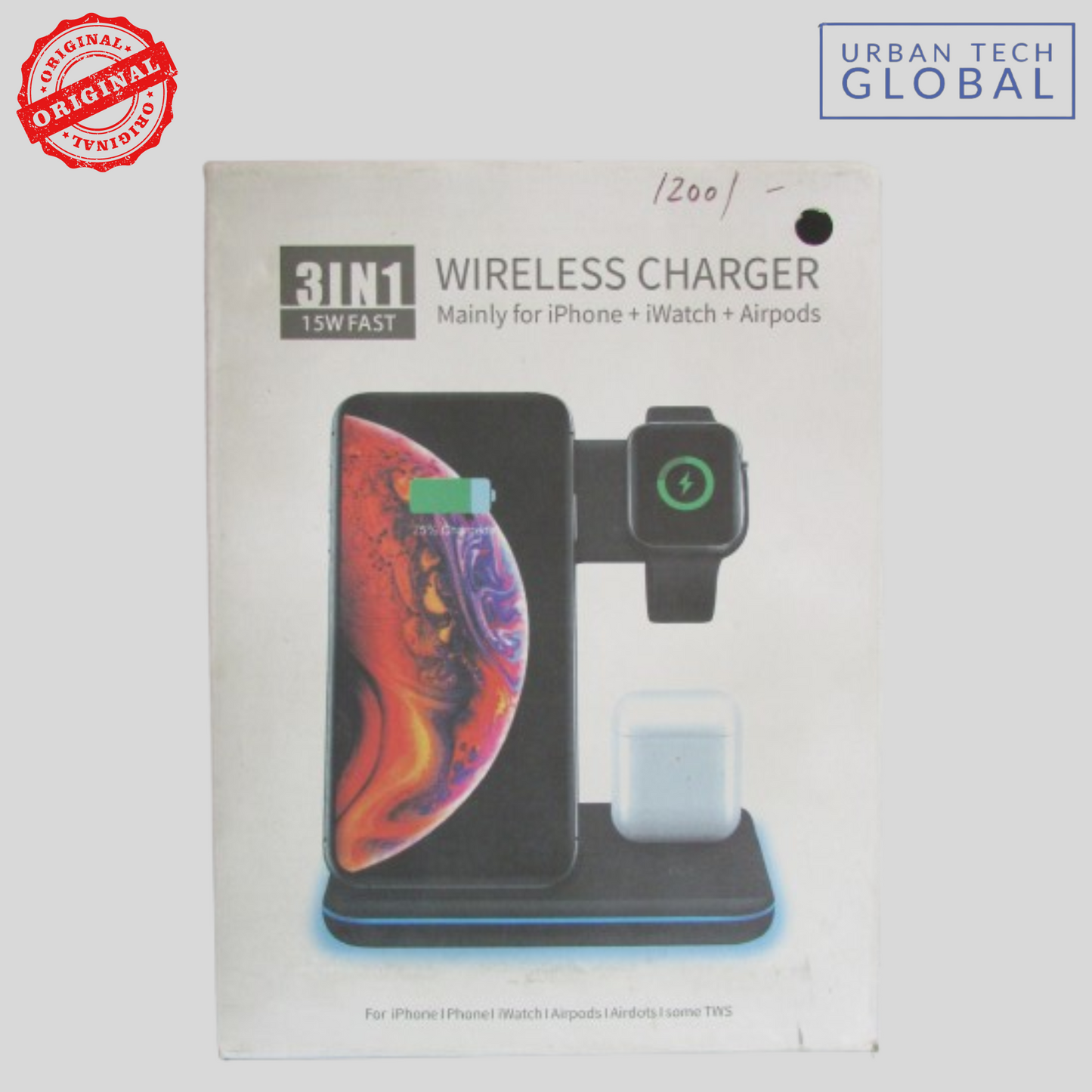 WIRELESS Charger Mainly For Iphone, Iwatch, Airpods 3 IN 1 15W Fast