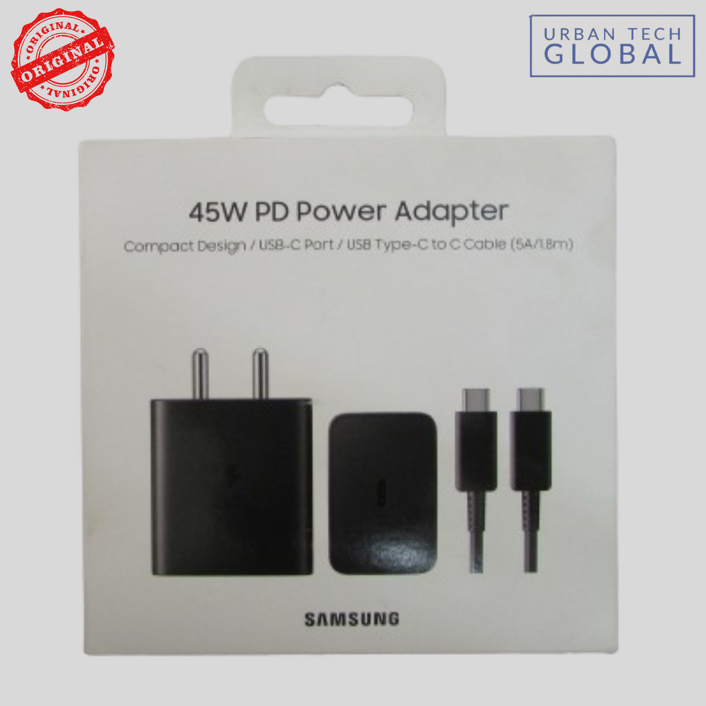 SAMSUNG USB-C Port / USB Type-C To C Cable With 45W PD Power Adapter OG