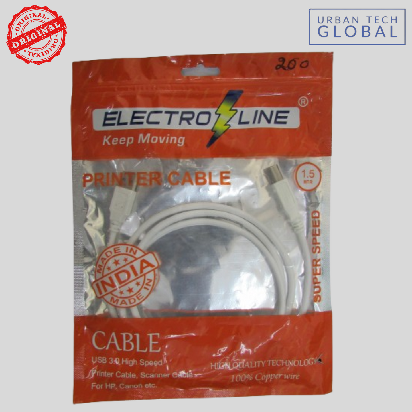 ELECTROLINE Printer Cable 1.5 MTR